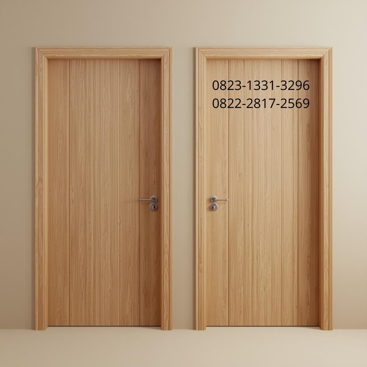 Pintu Kayu Kombinasi Kaca