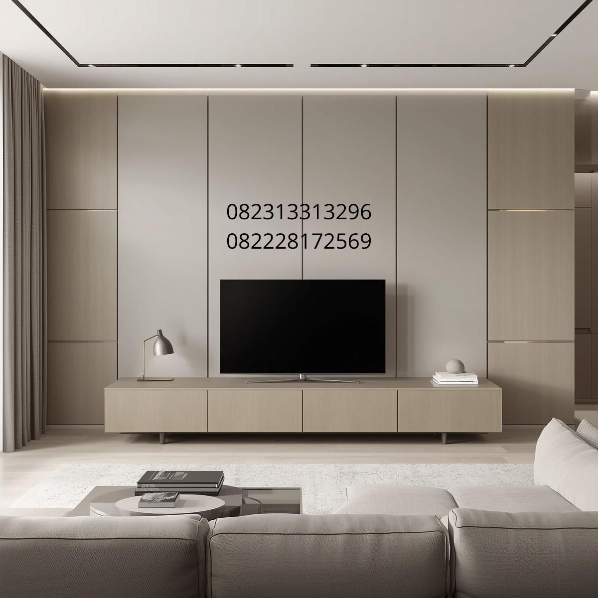 panel dinding PVC ruang tamu