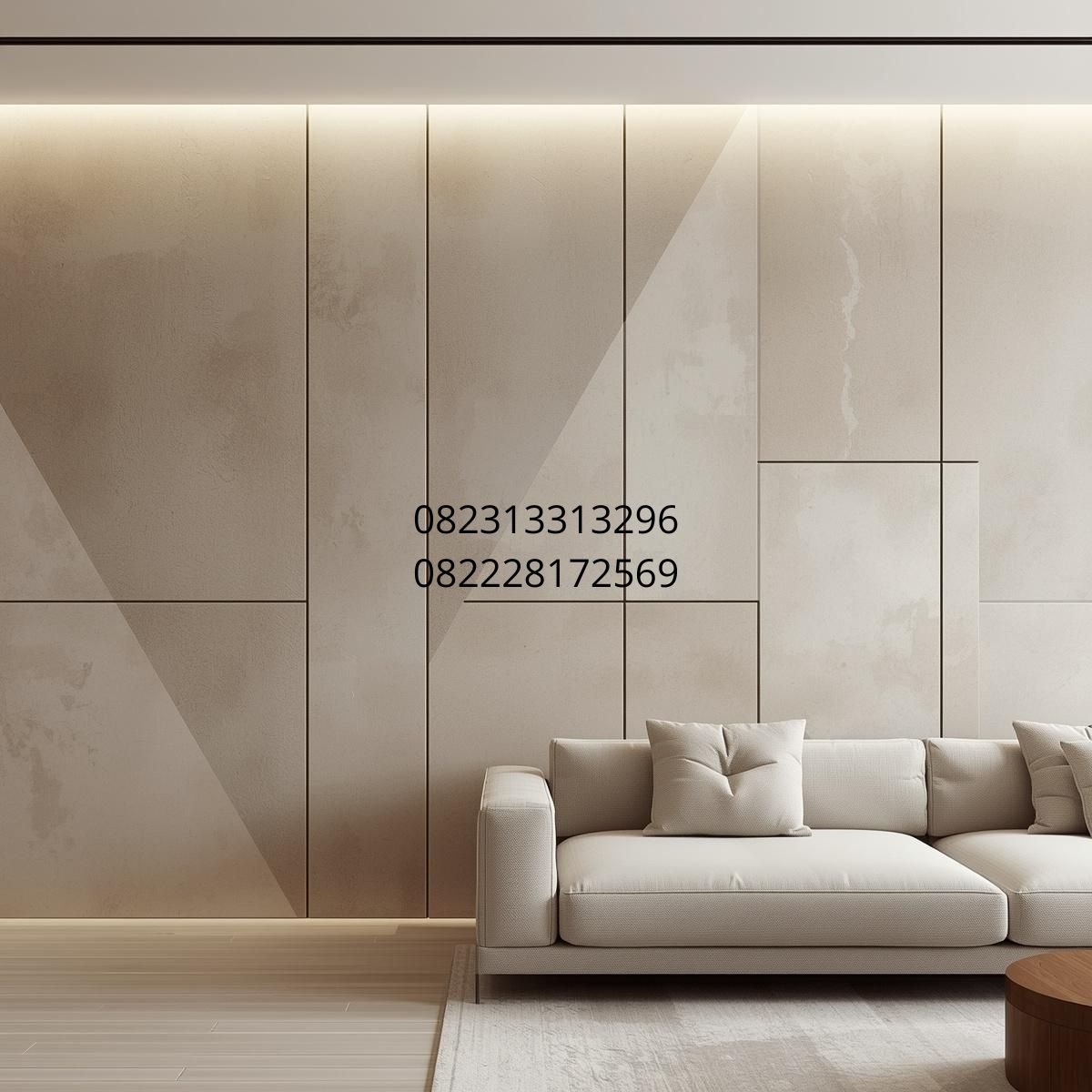 panel dinding modern ruang tamu