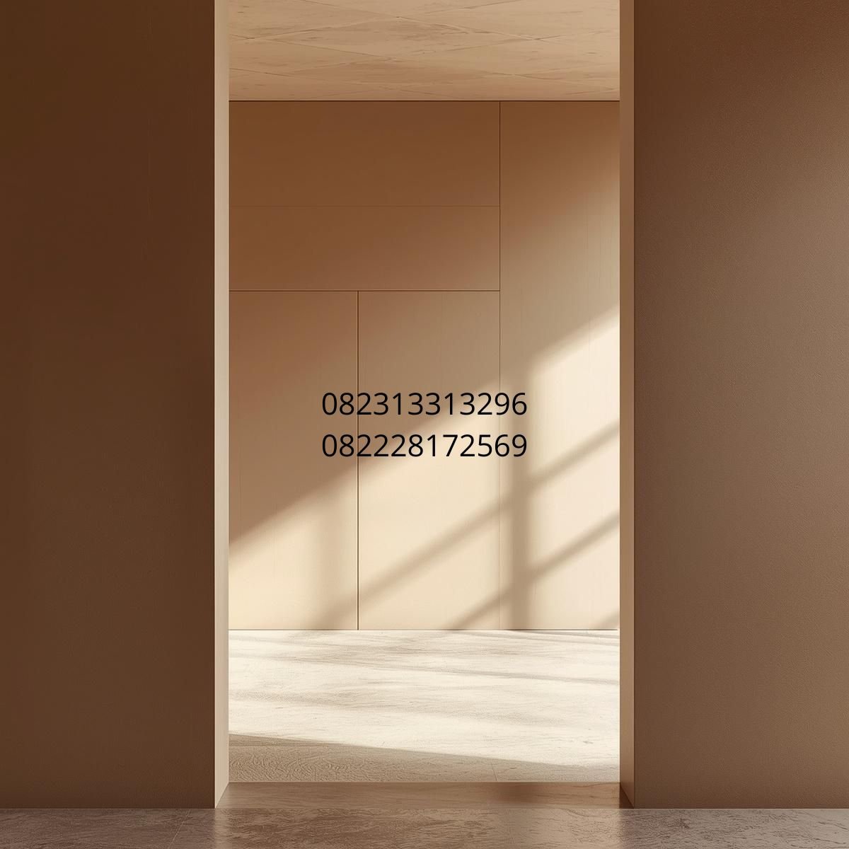 wall panel kayu ruang tamu