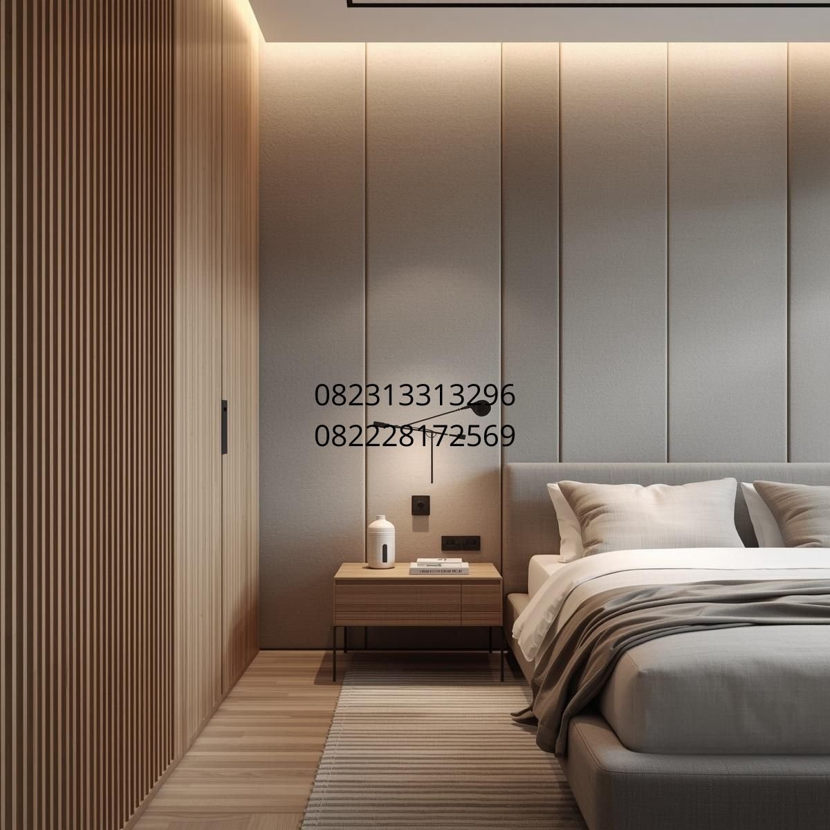 panel dinding kamar minimalis
