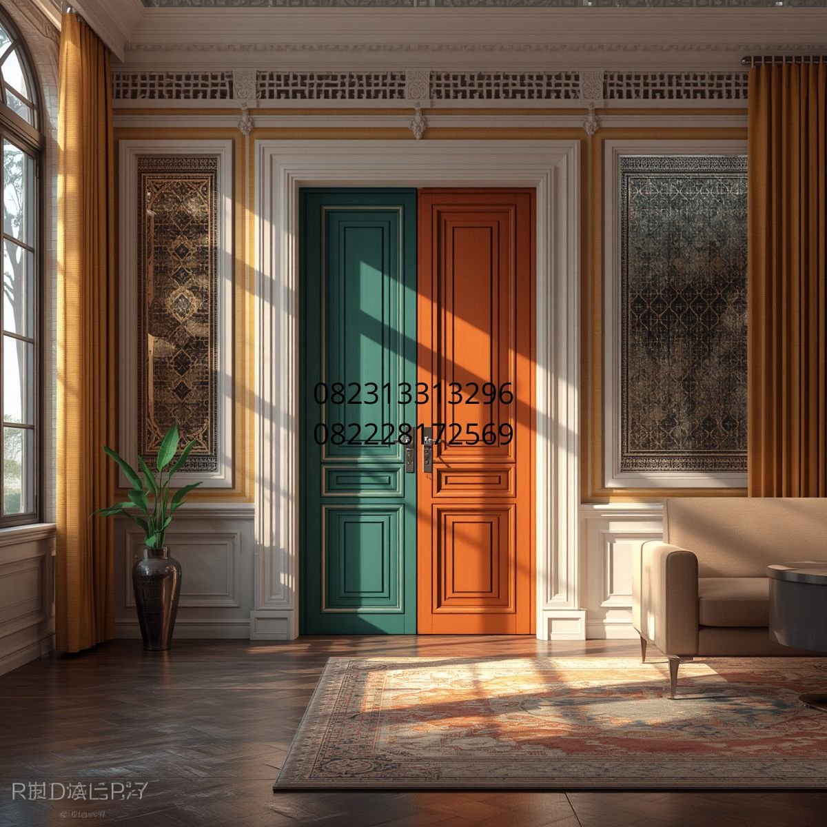 pintu kayu interior Surabaya Selatan