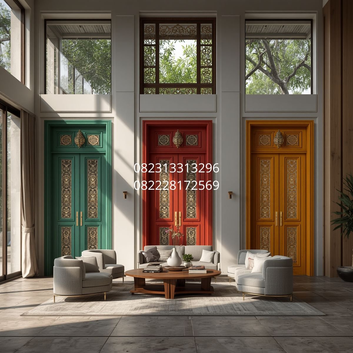 desain pintu rumah modern Surabaya