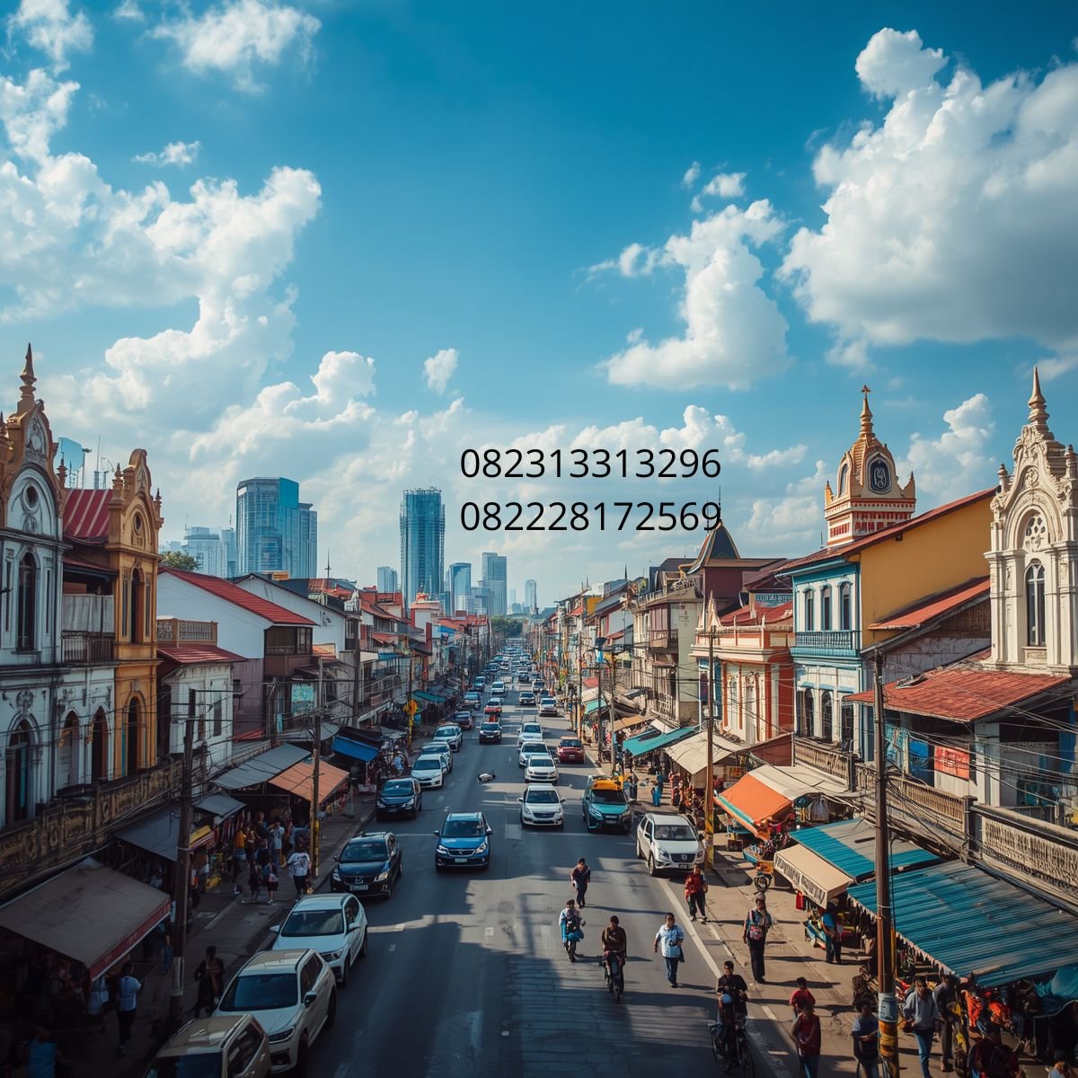 wallpaper ruang tamu Surabaya Timur