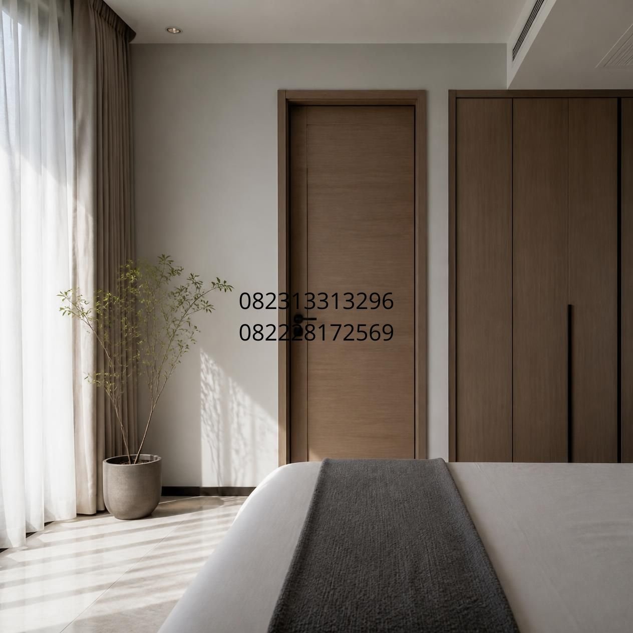 pintu kayu minimalis Surabaya
