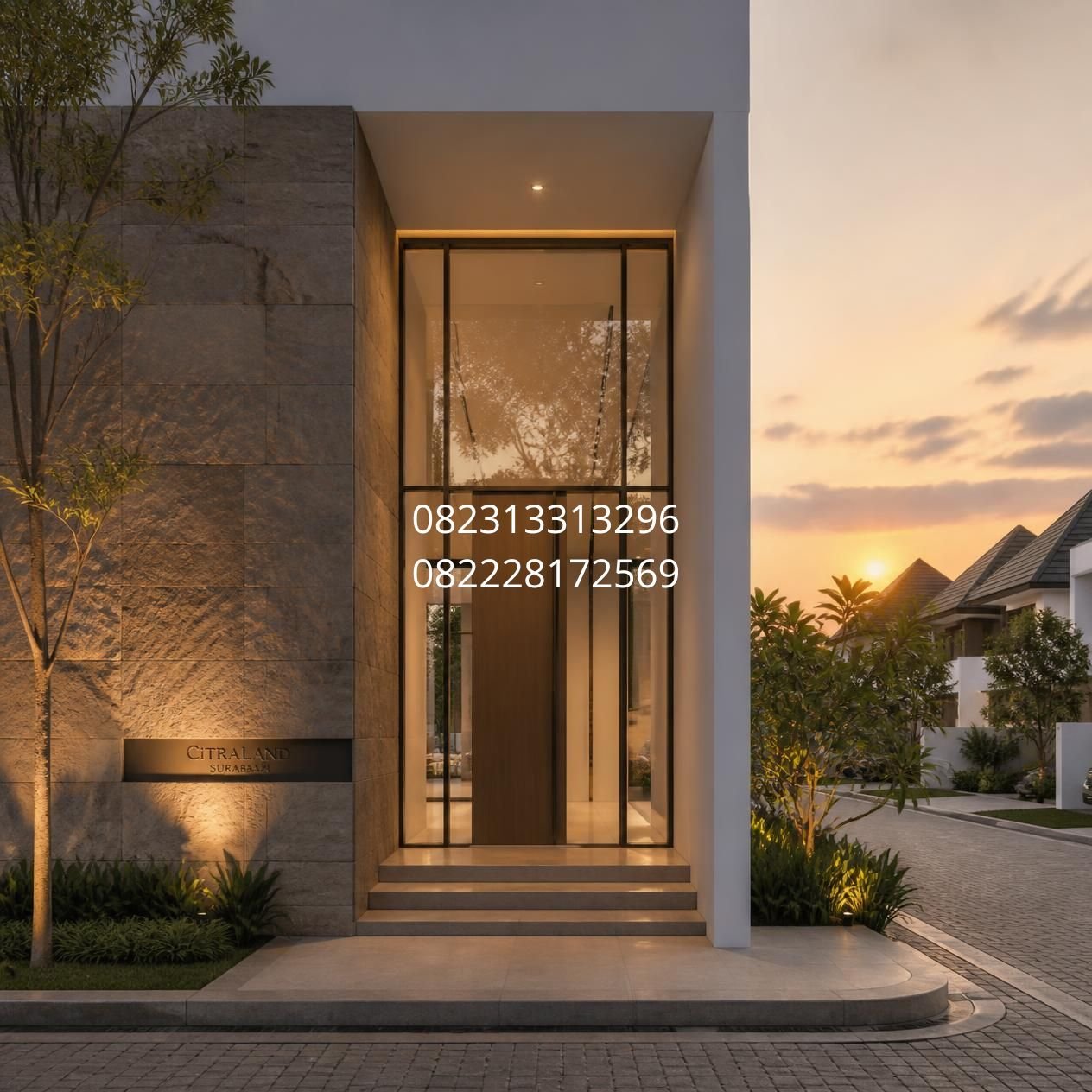 pintu rumah modern elegan Surabaya