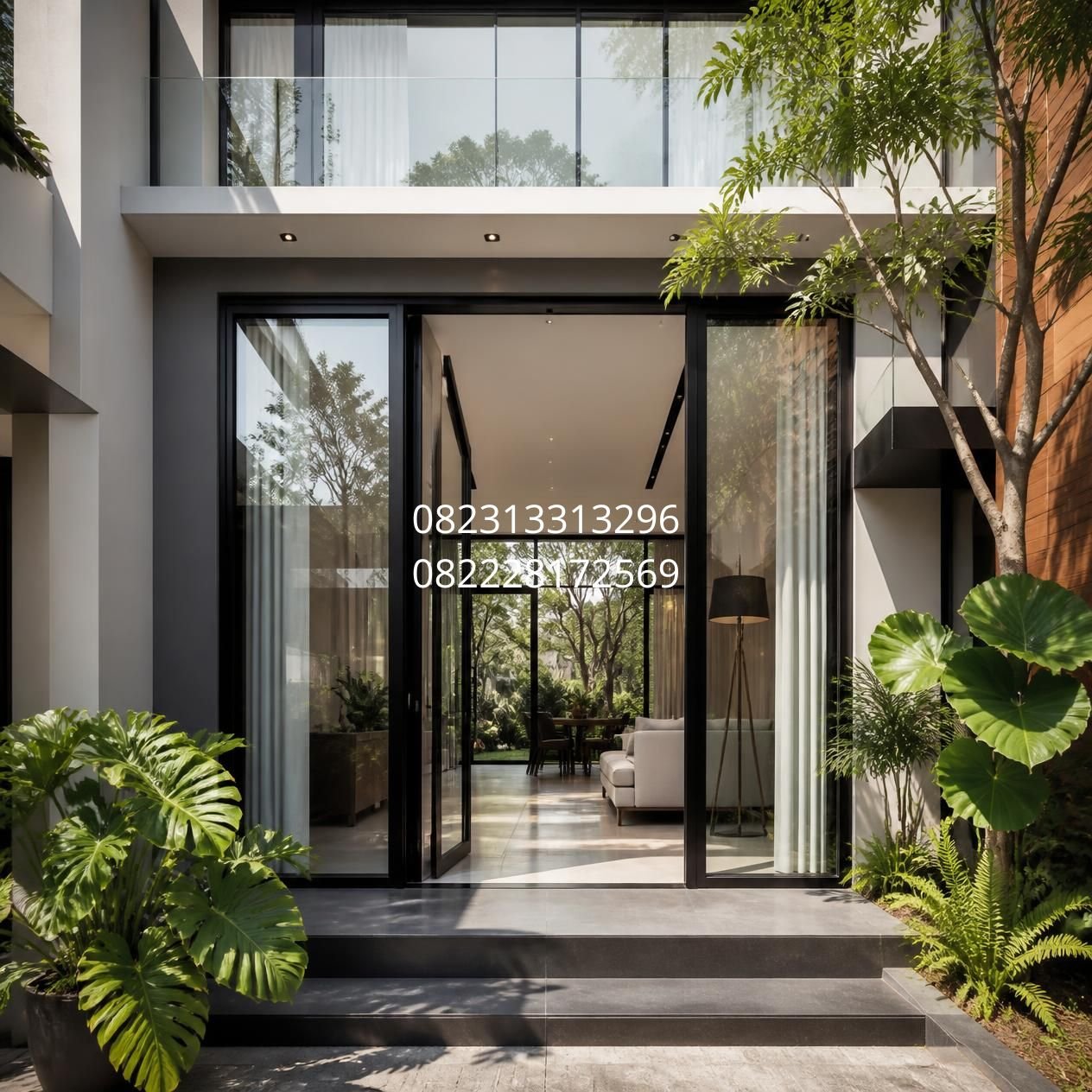 pintu kayu minimalis Surabaya