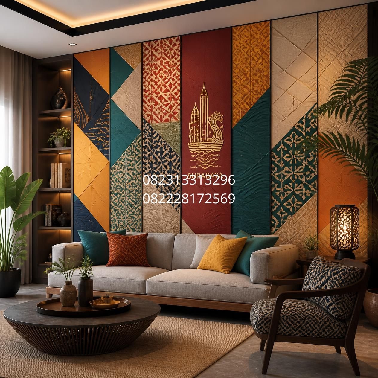 panel dinding modern Surabaya
