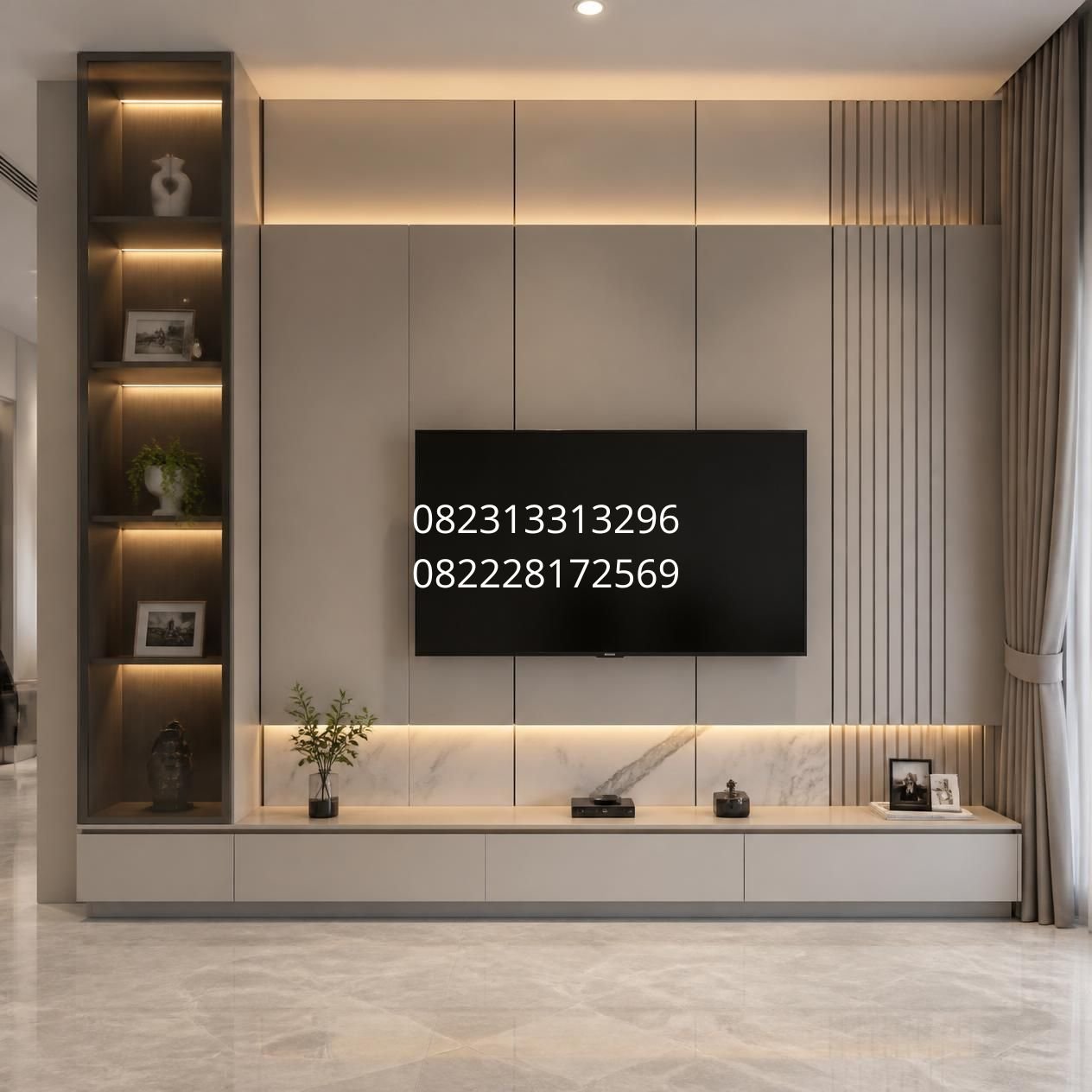 panel TV ruang keluarga Surabaya