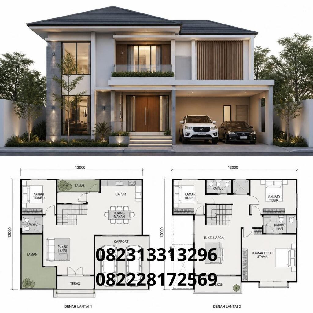Rumah Custom Modern 2 Lantai