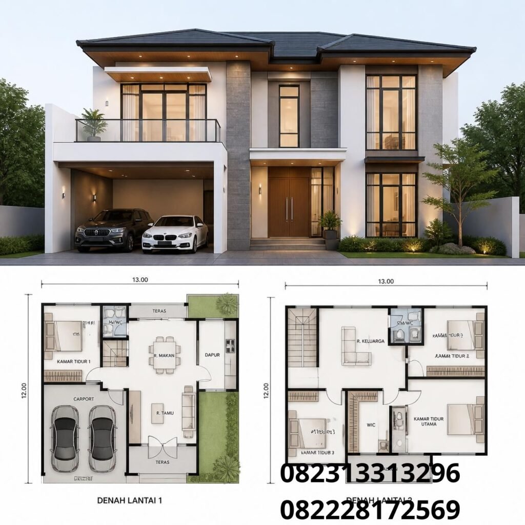 Desain Rumah Custom 2 Lantai