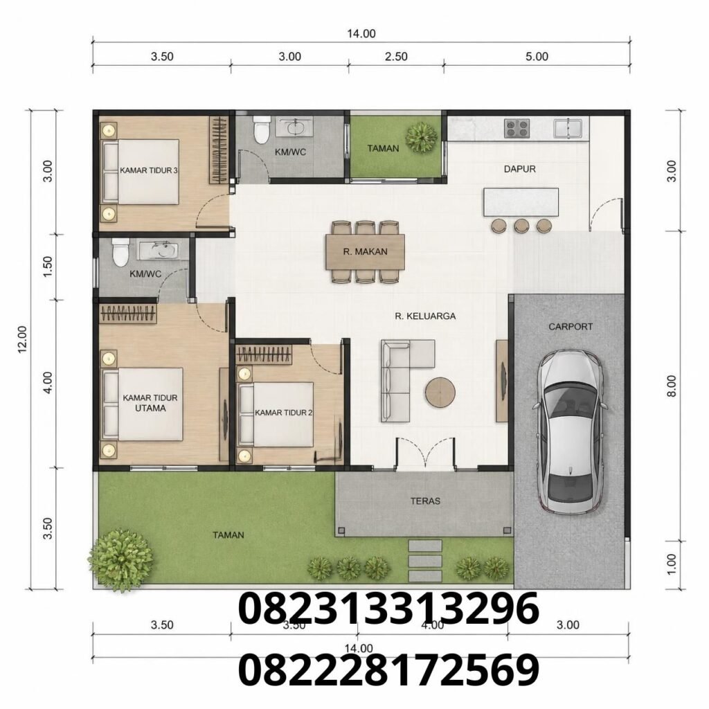 Harga Rumah Custom 1 Lantai