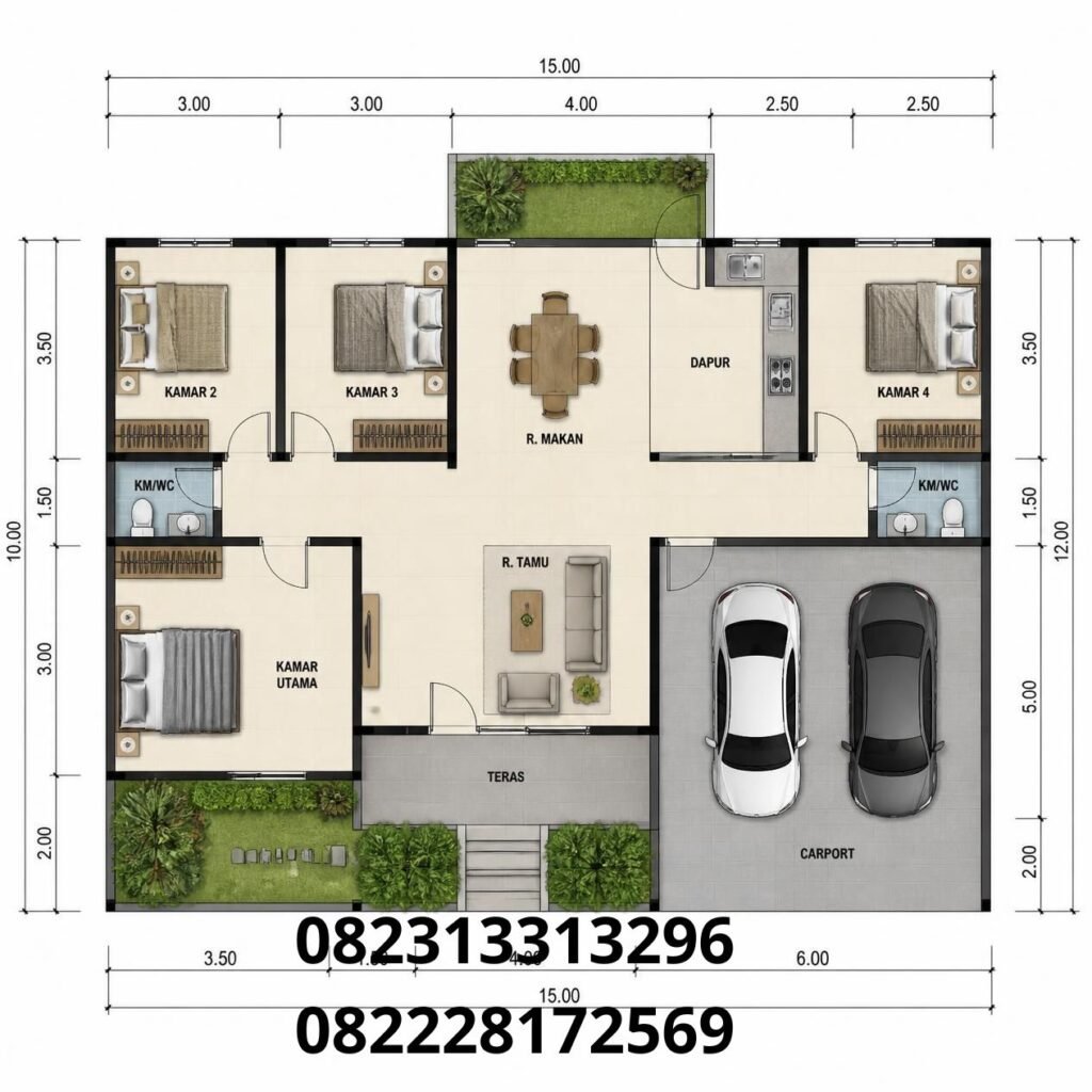 Rumah Custom Modern 1 Lantai