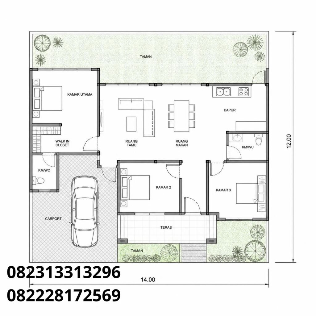 Jasa Rumah Custom 1 Lantai