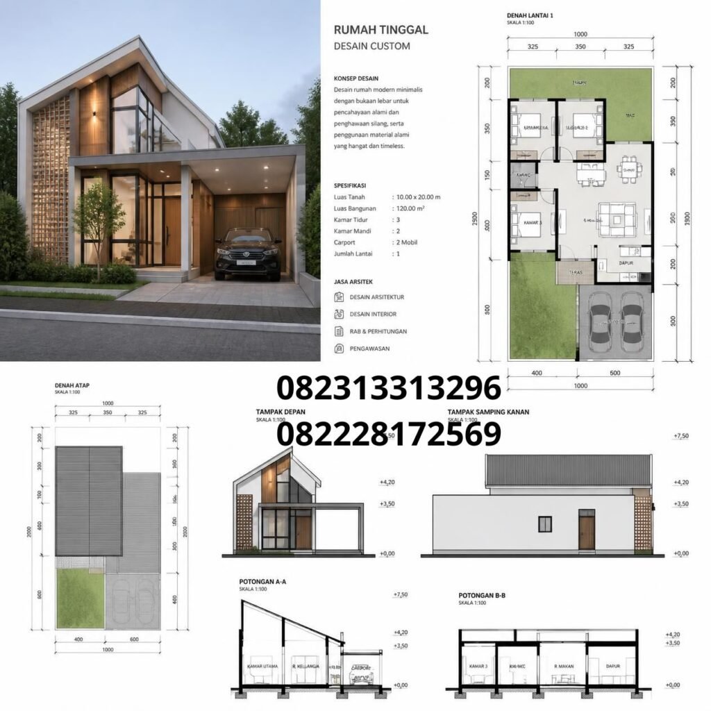 Arsitek Rumah Minimalis Custom