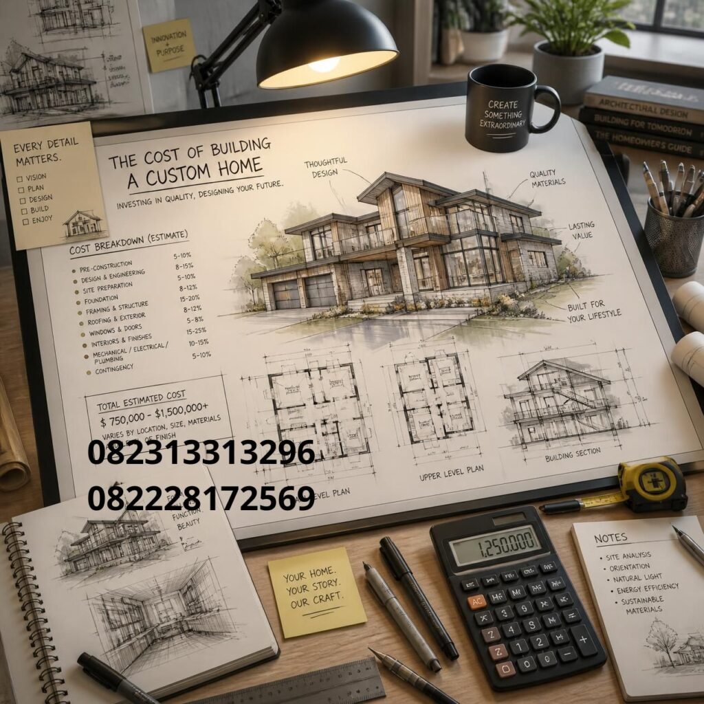 Biaya kontraktor rumah custom