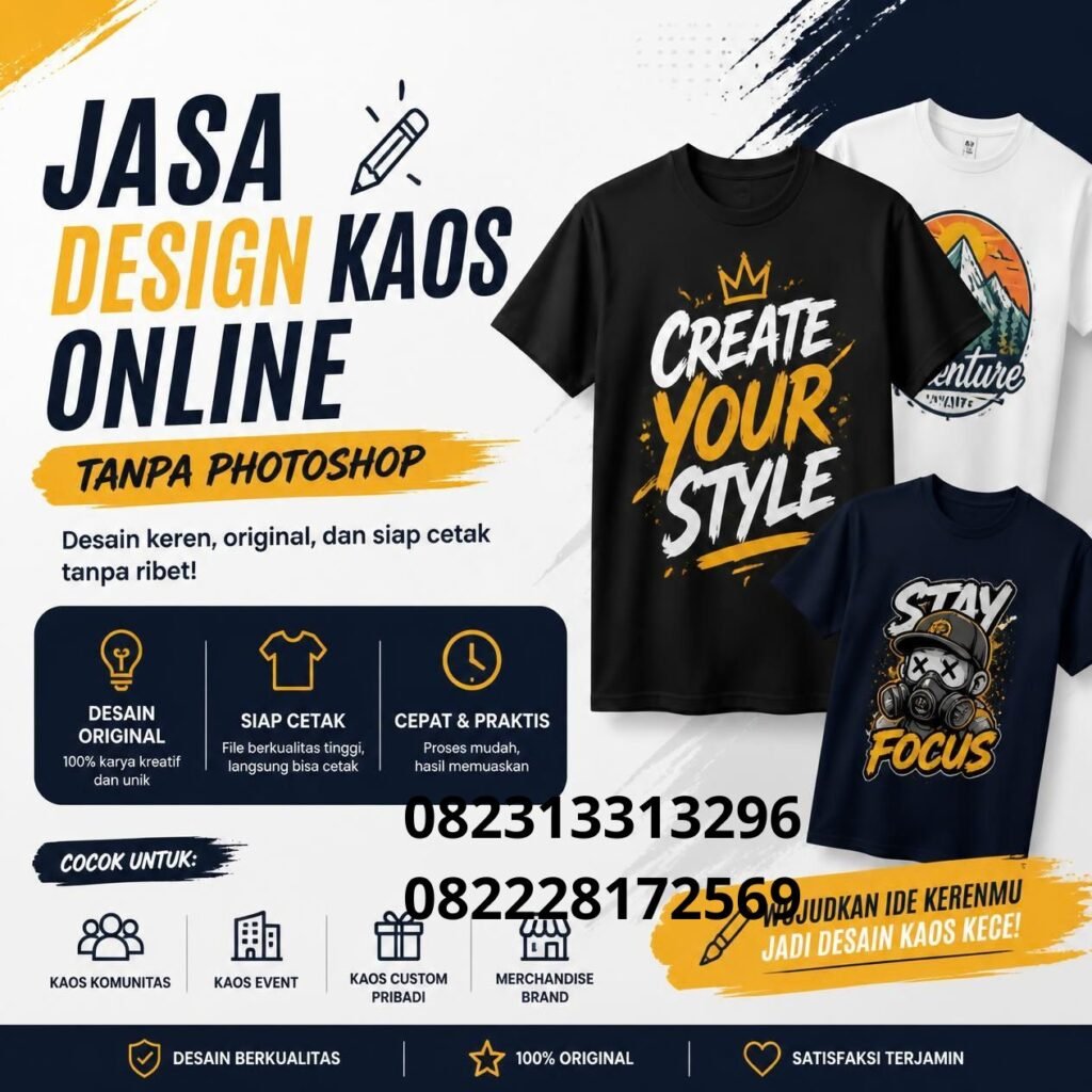 Desain Kaos Custom Tanpa Photoshop