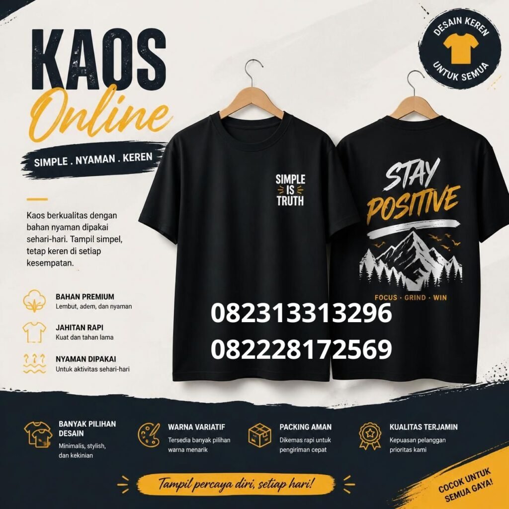 Desain kaos custom online