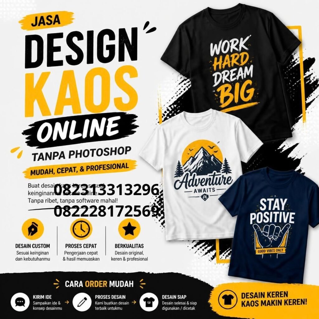 Design Kaos Online Tanpa Photoshop