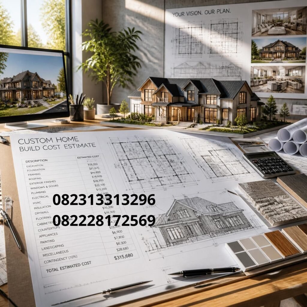 Estimasi biaya bangun rumah custom