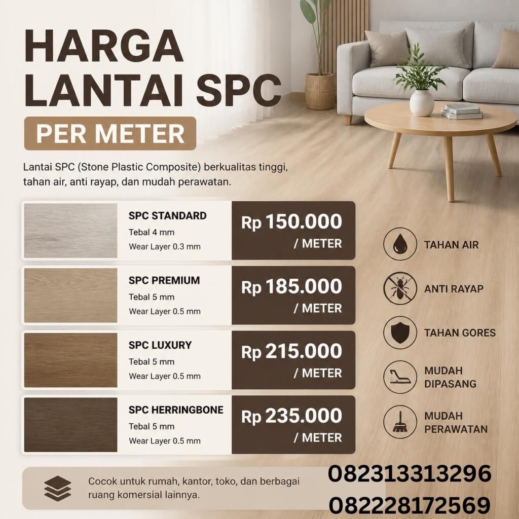 Harga Lantai SPC Terbaru