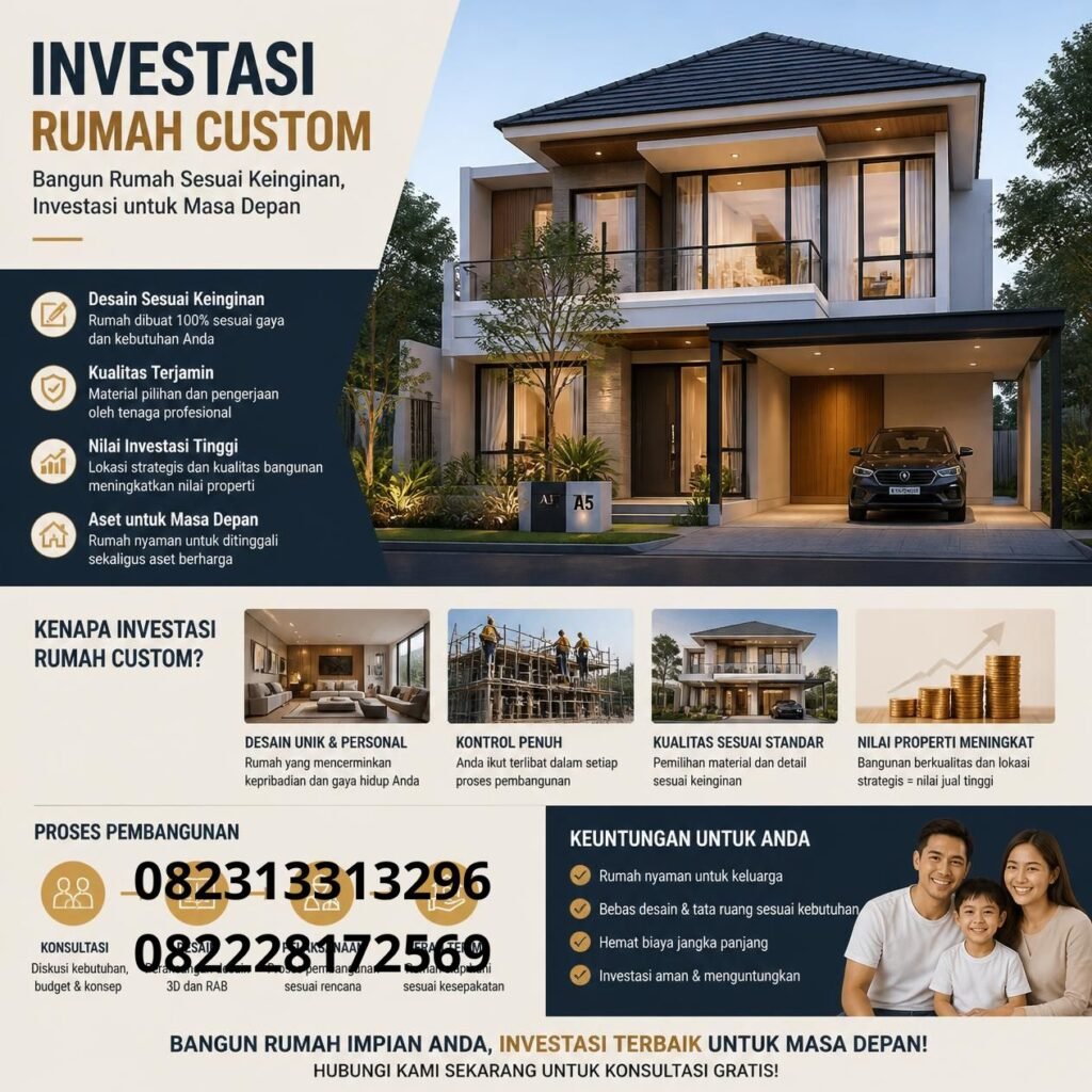 Investasi Properti Rumah Custom