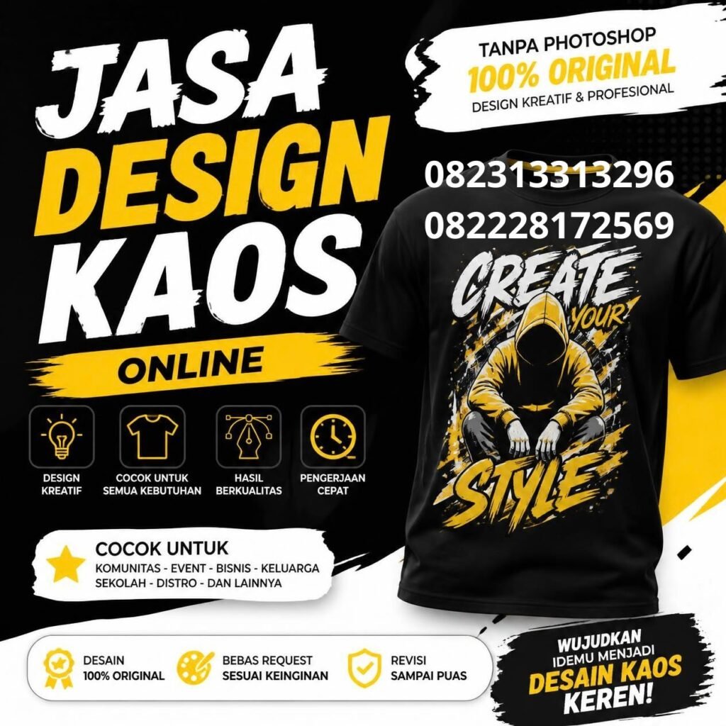 Jasa Desain Kaos Custom Online