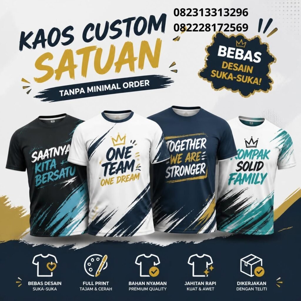 Jasa Kaos Custom Satuan