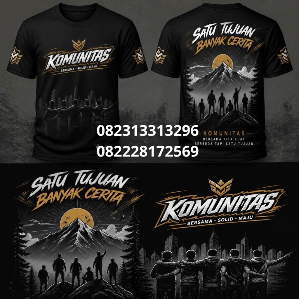 Jasa kaos custom komunitas