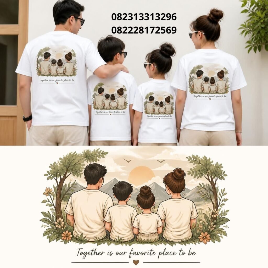 Jual Kaos Keluarga Custom