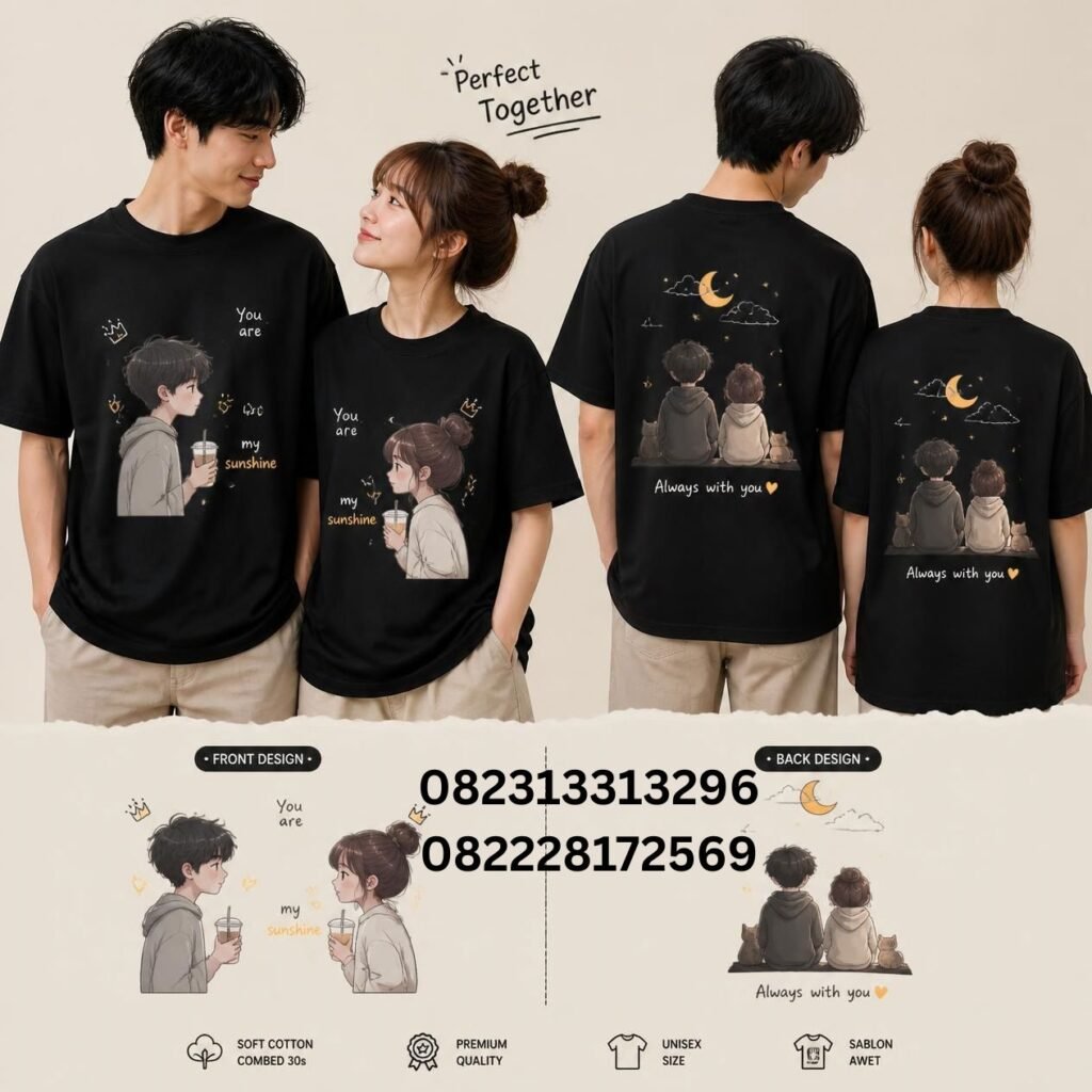 Kaos Couple Custom Kekinian