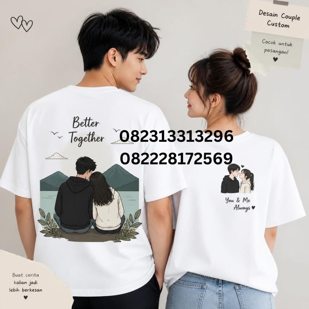 Kaos Couple Custom Pasangan