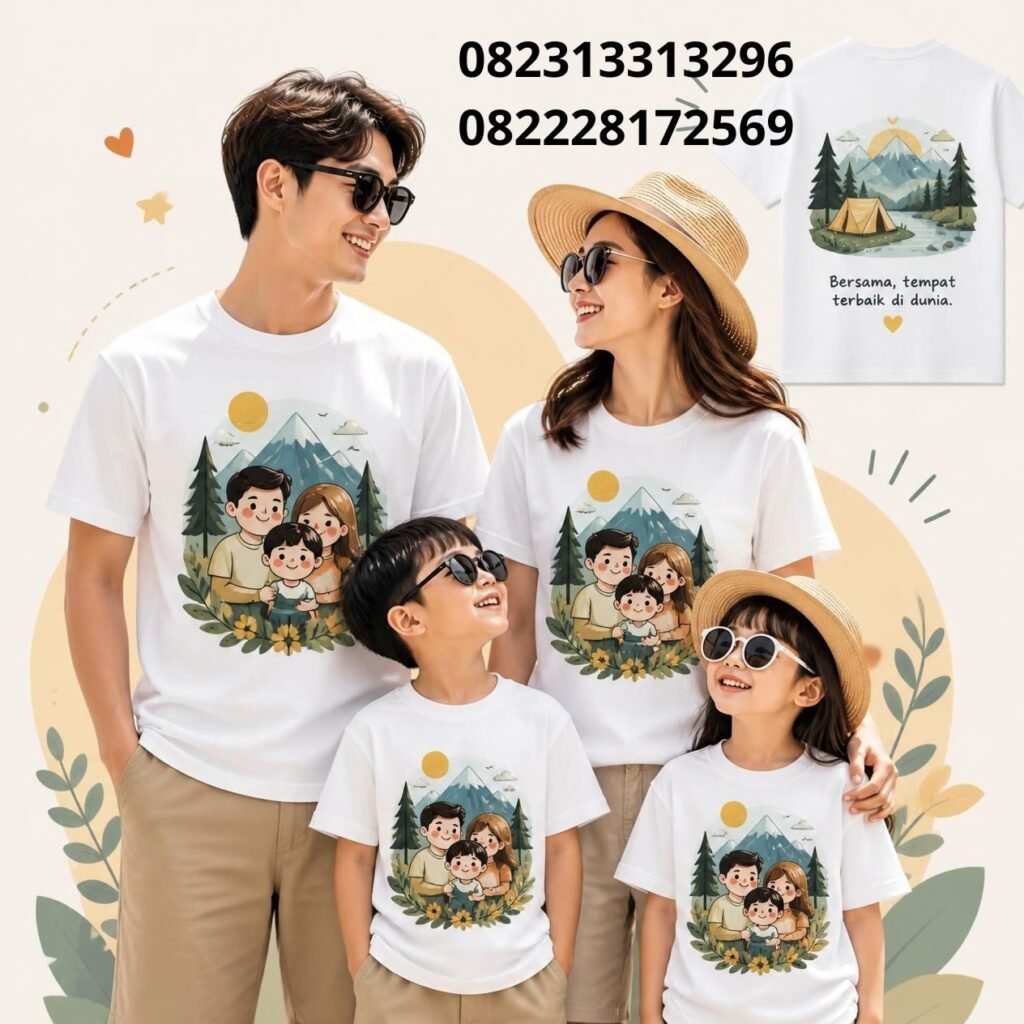 Kaos Keluarga Custom Printing