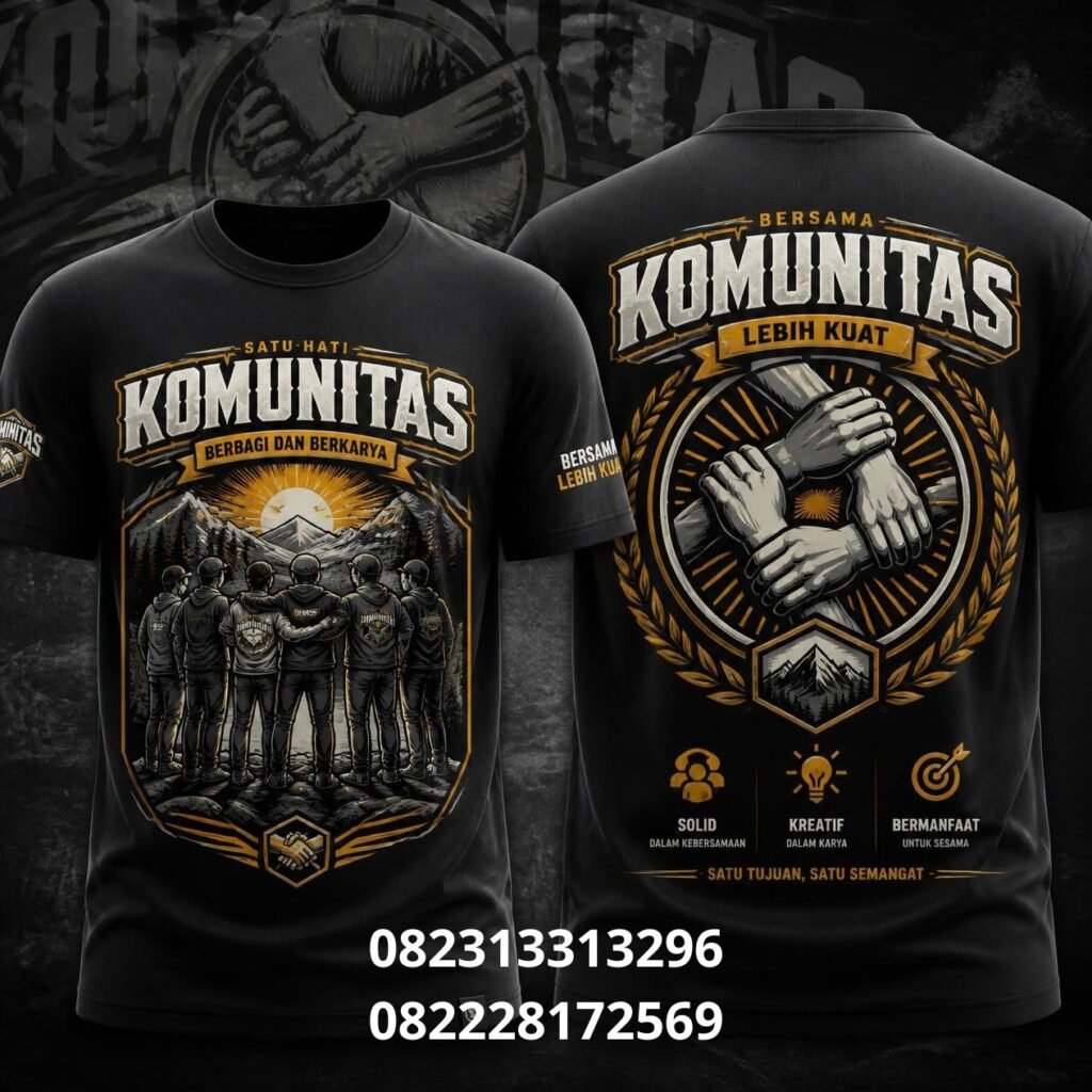 Kaos komunitas sablon custom