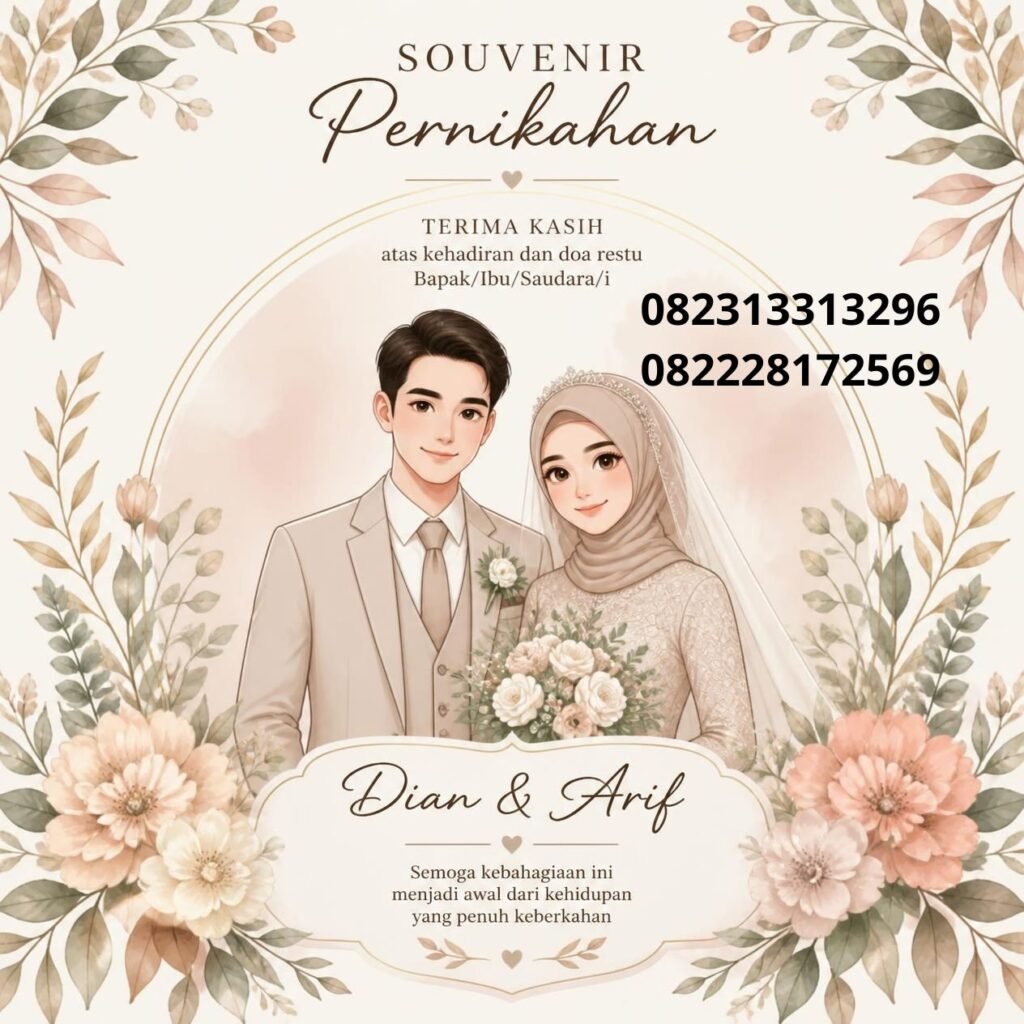 Print Souvenir Pernikahan Custom