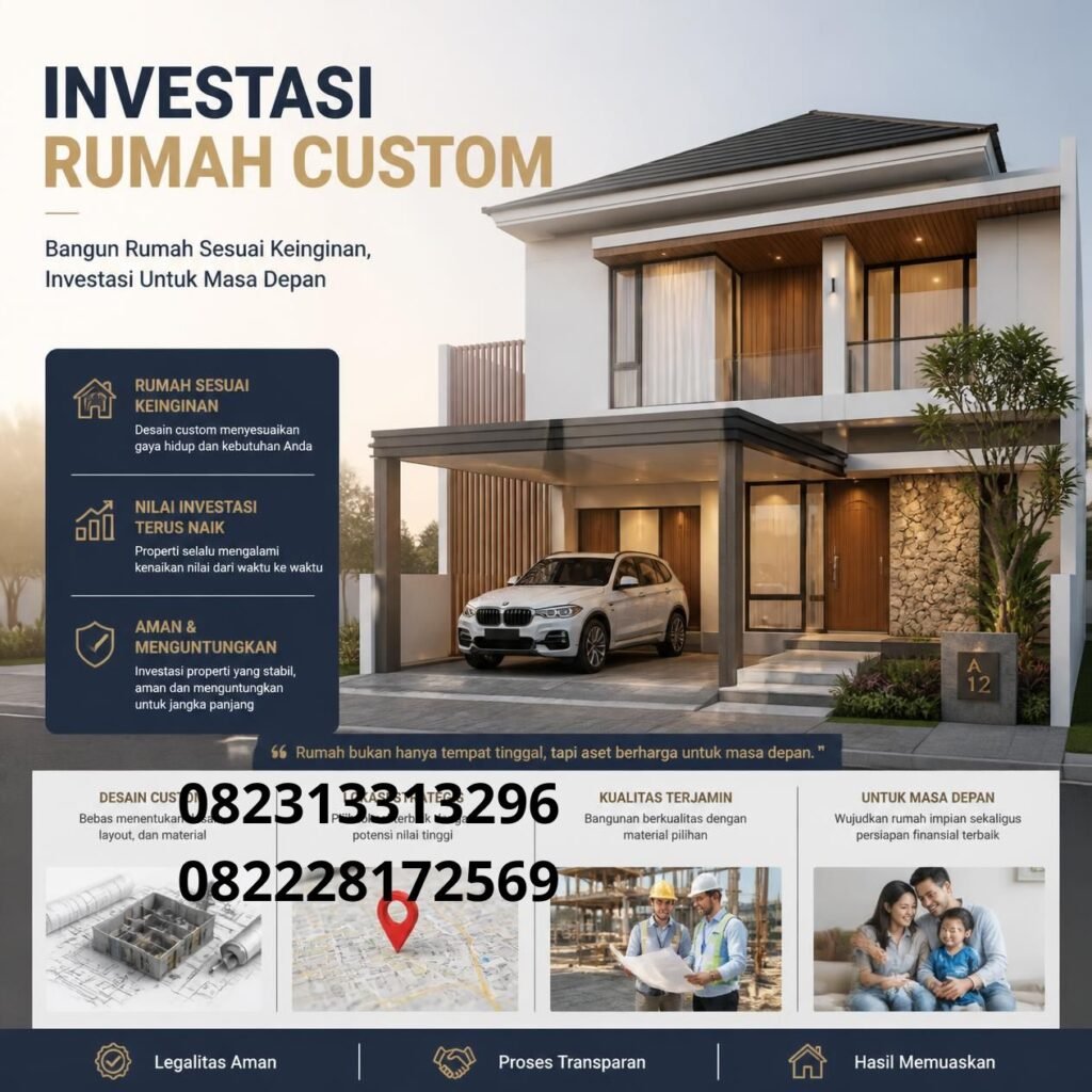 Rumah Custom Bernilai Investasi