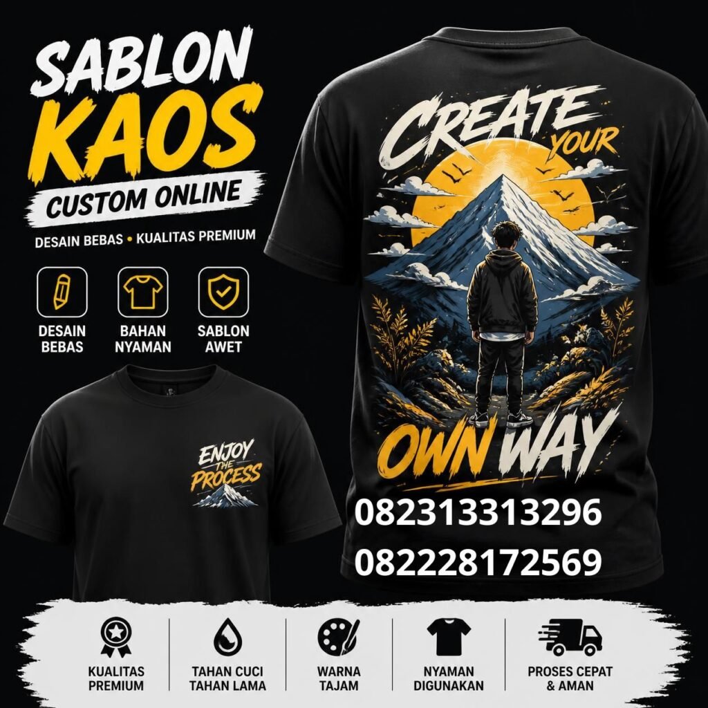 Sablon kaos satuan online