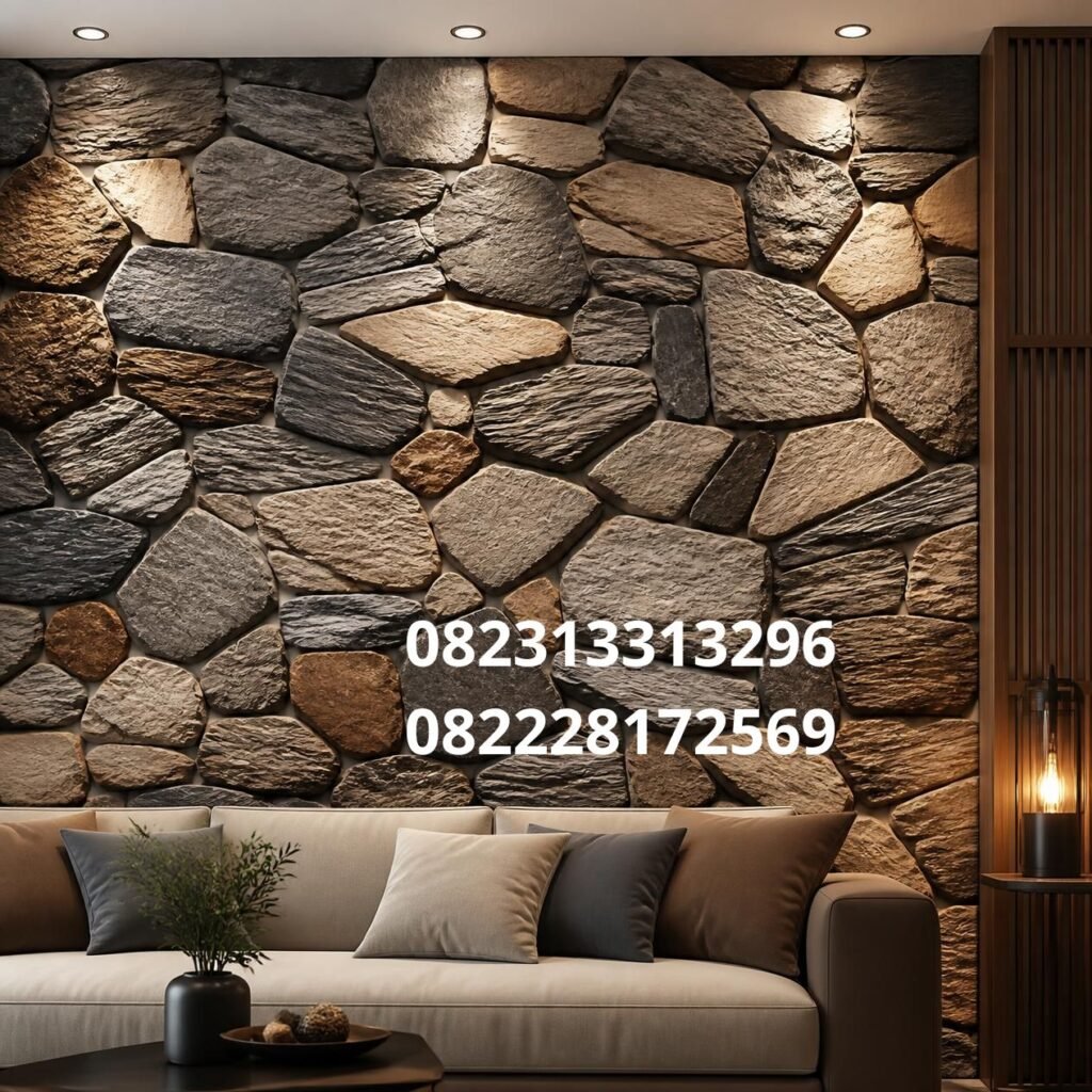 Wallpaper Dinding Motif Batu Alam
