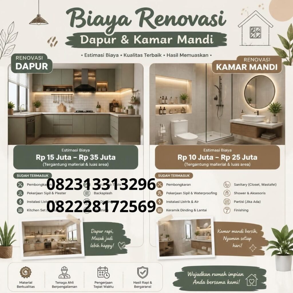 Anggaran Renovasi Dapur