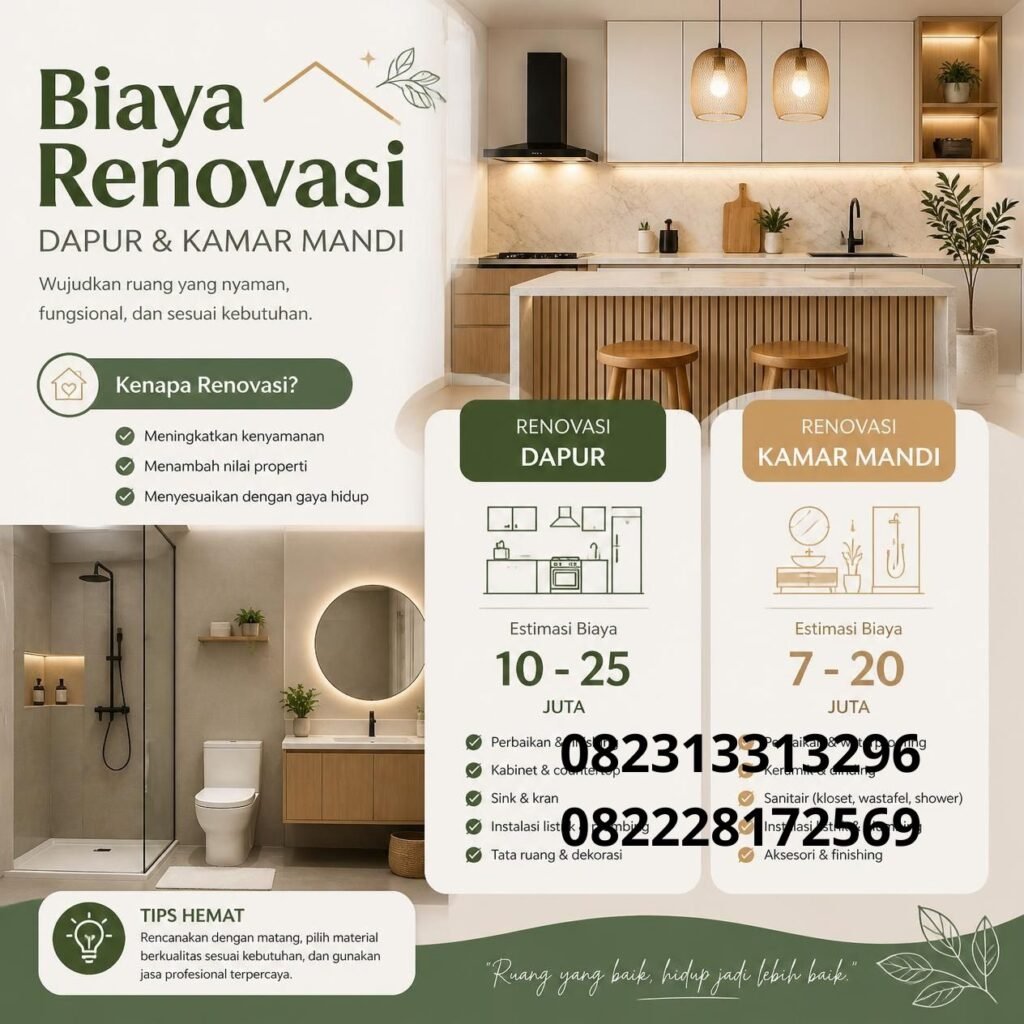 Anggaran Renovasi Kamar Mandi