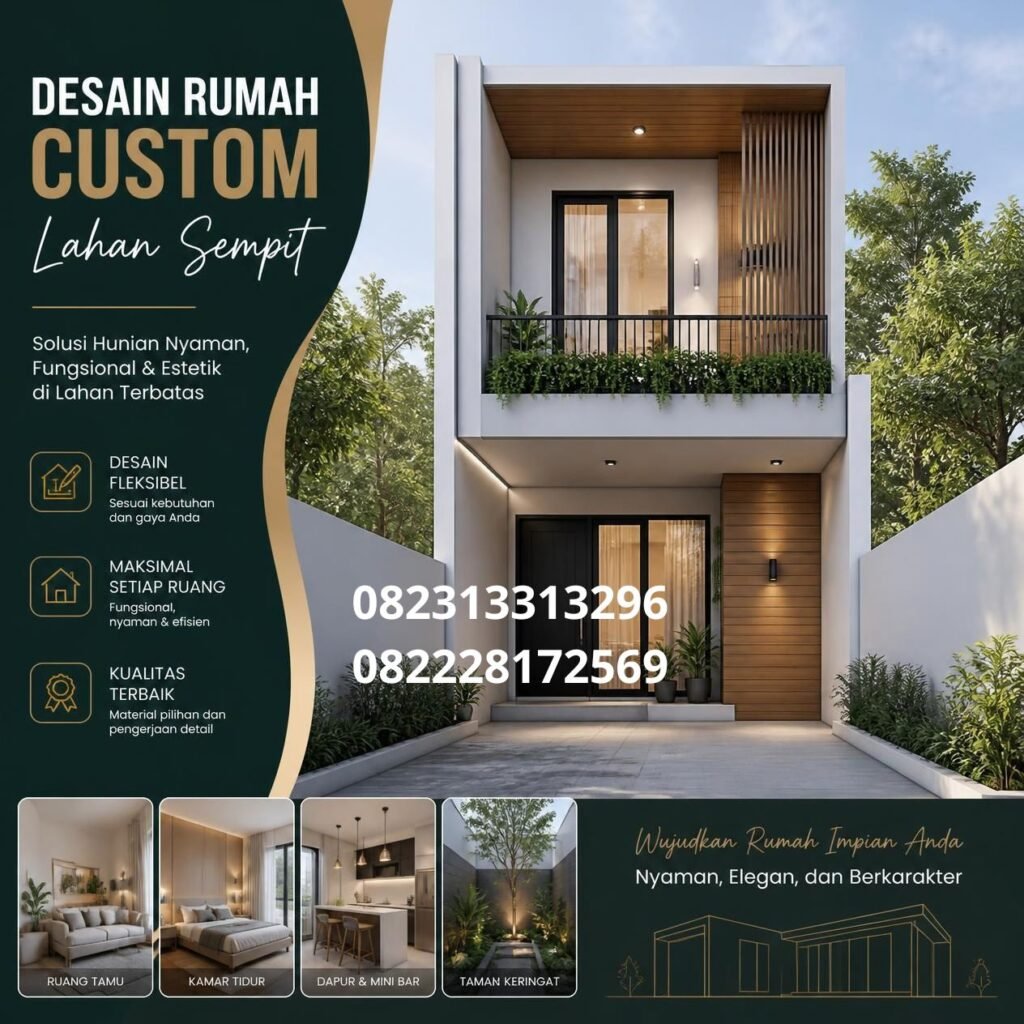 Desain rumah kecil modern
