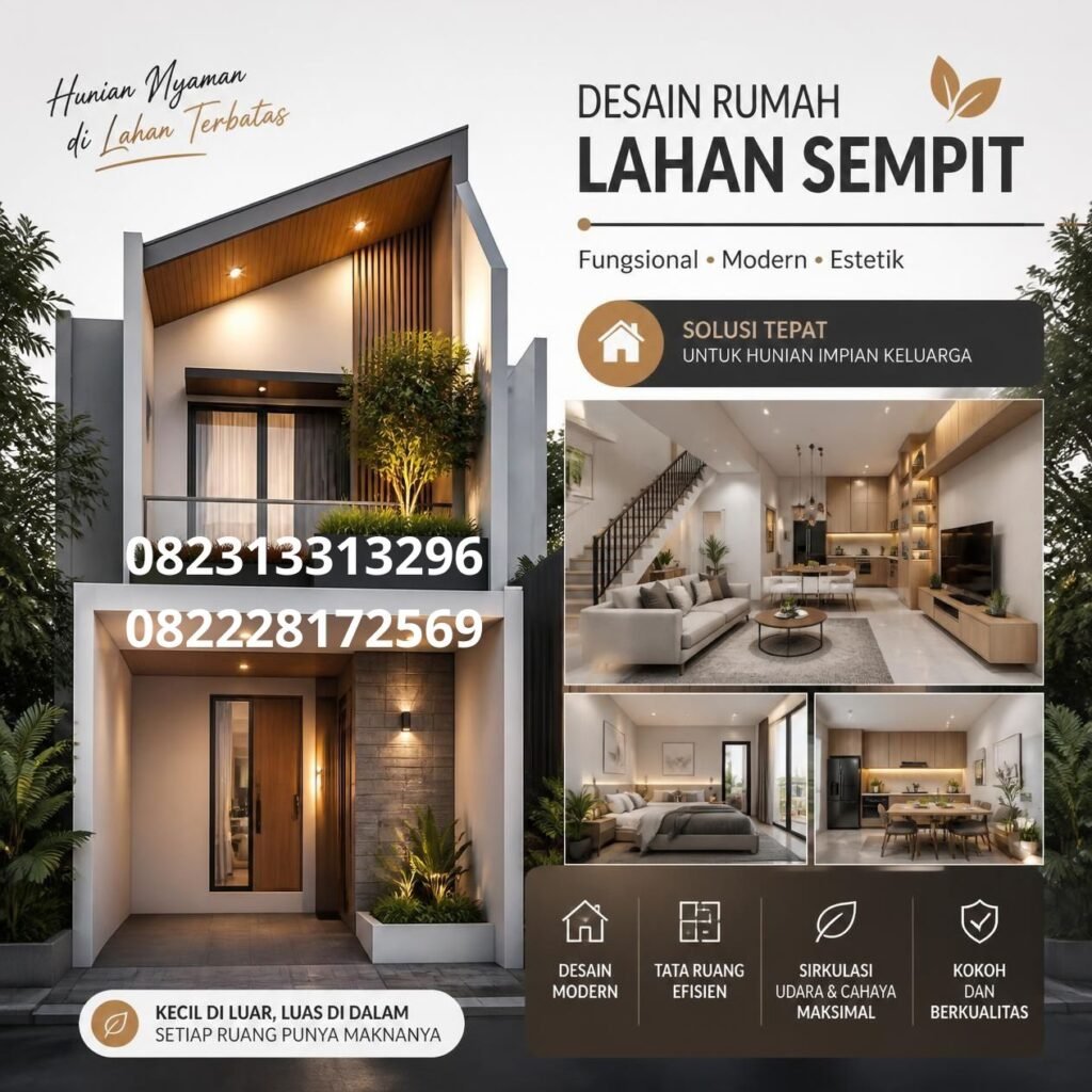 Desain rumah minimalis lahan sempit