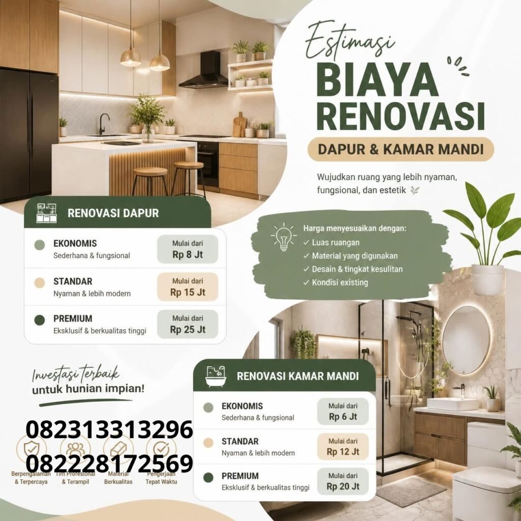 Estimasi Biaya Renovasi Dapur
