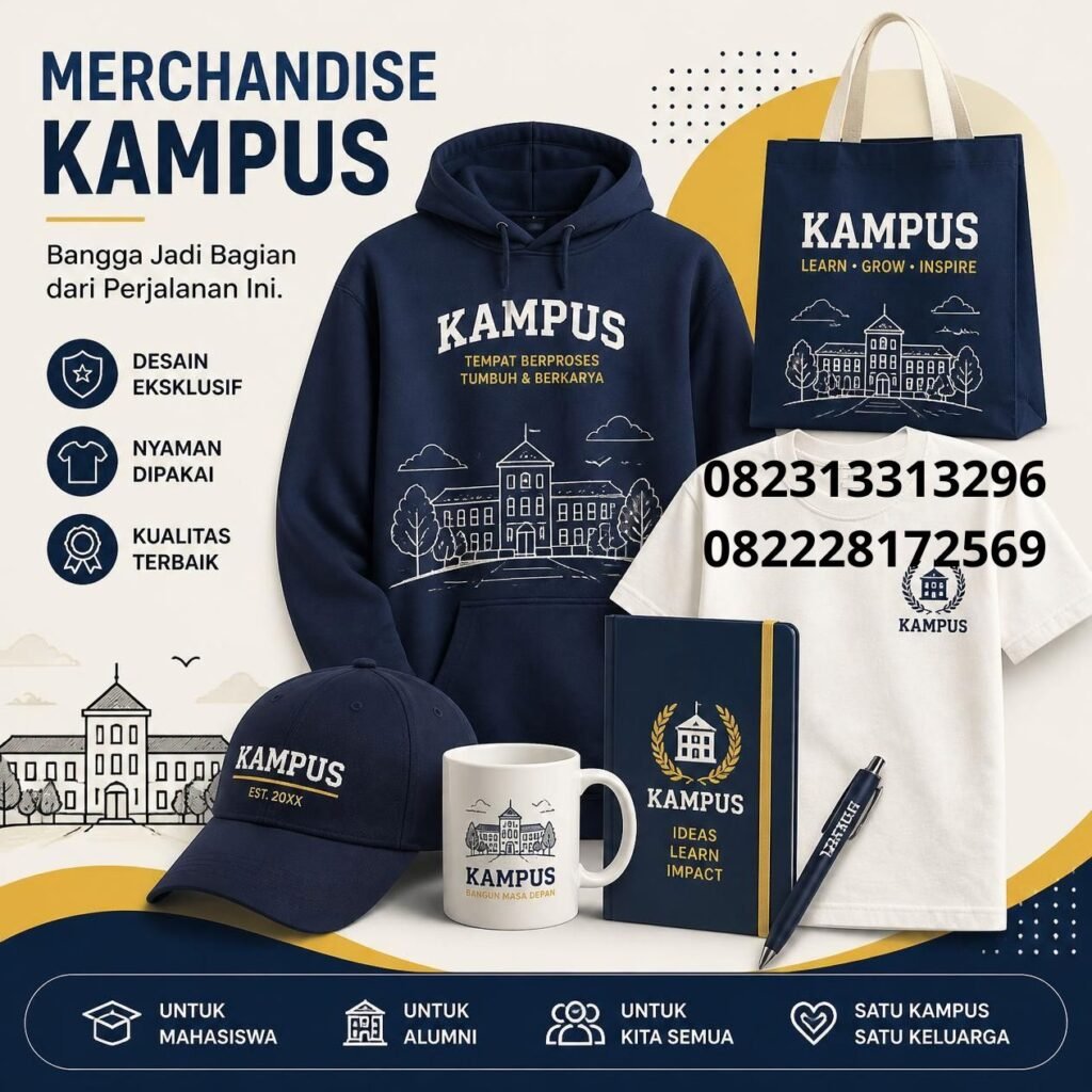 Jasa custom merchandise kampus