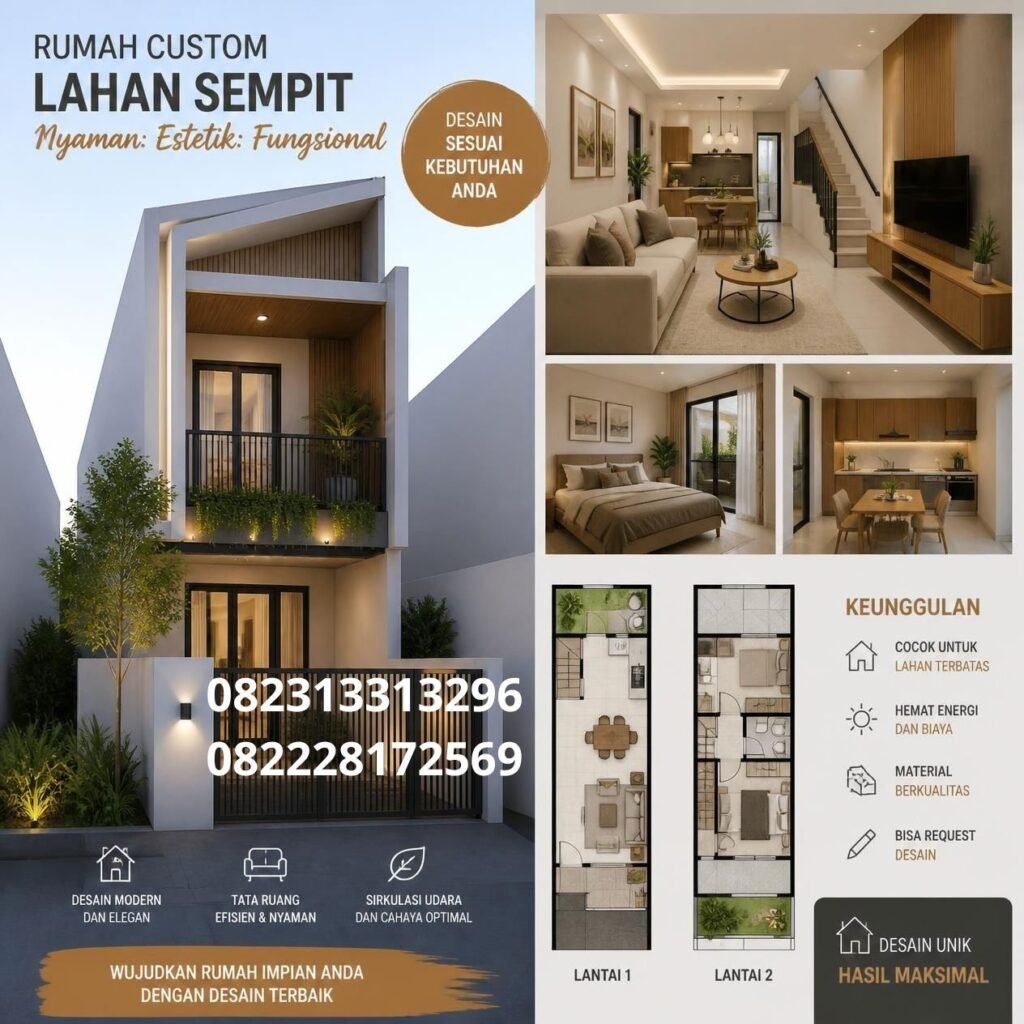 Jasa desain rumah lahan sempit