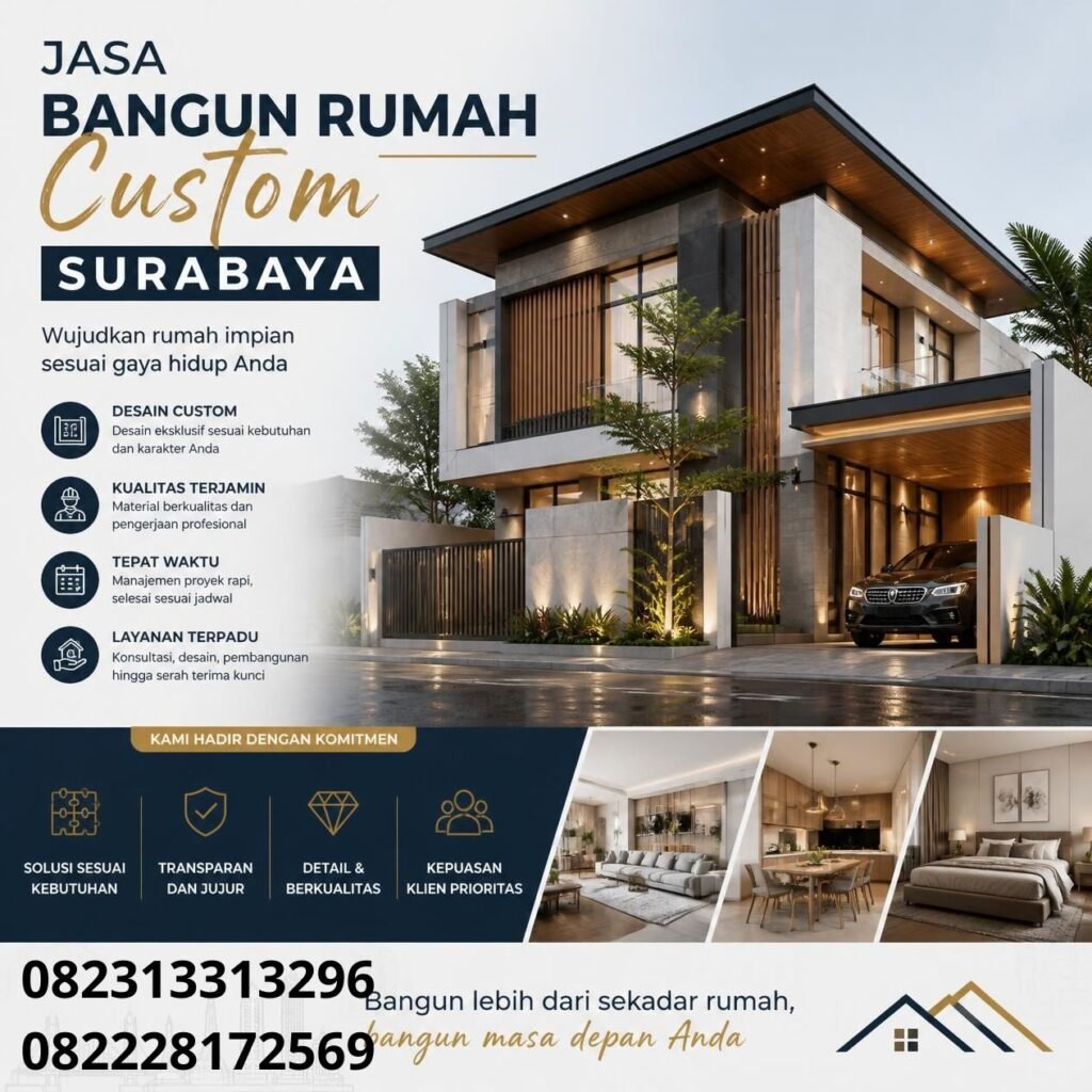 Jasa konstruksi rumah Surabaya
