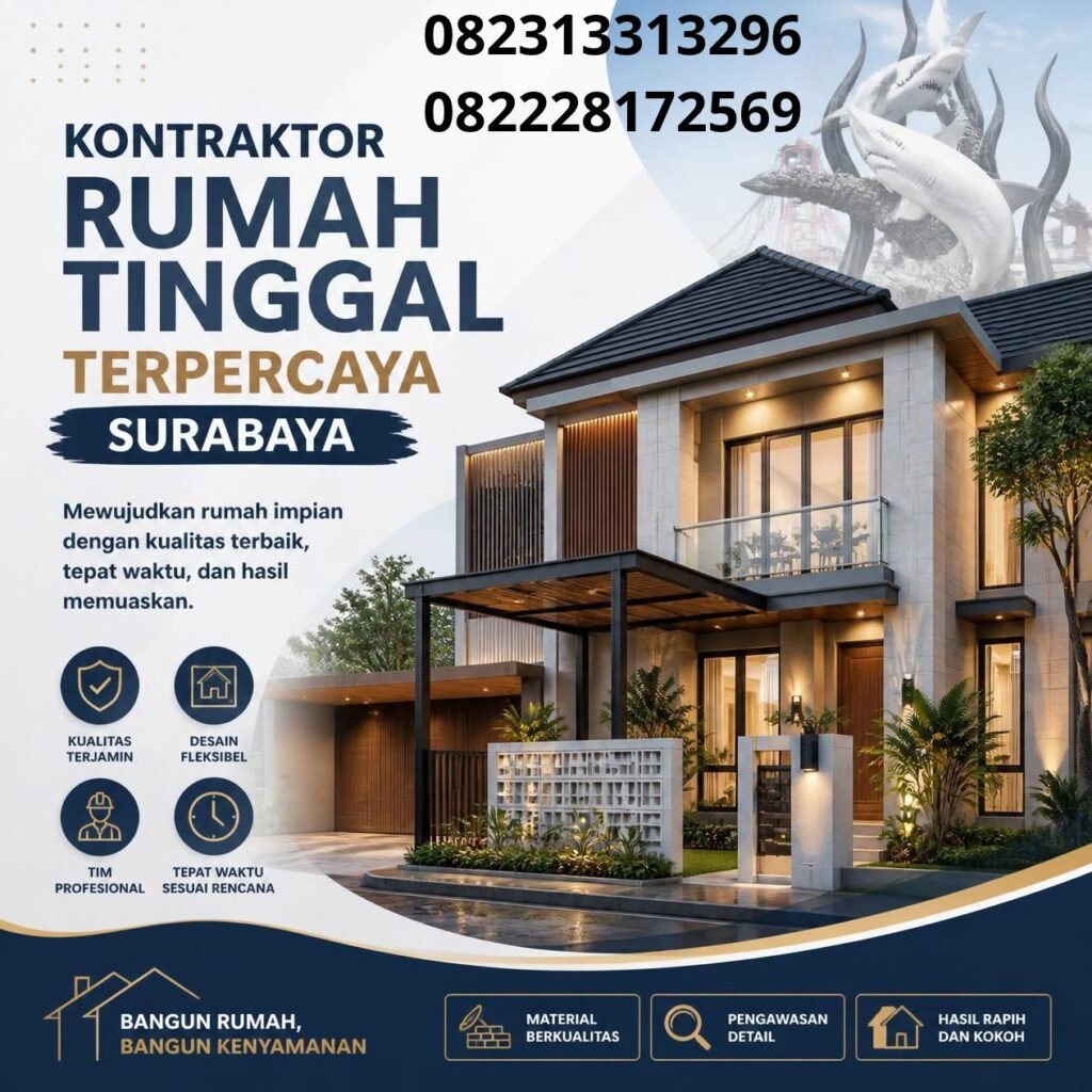 Jasa kontraktor rumah tinggal Surabaya