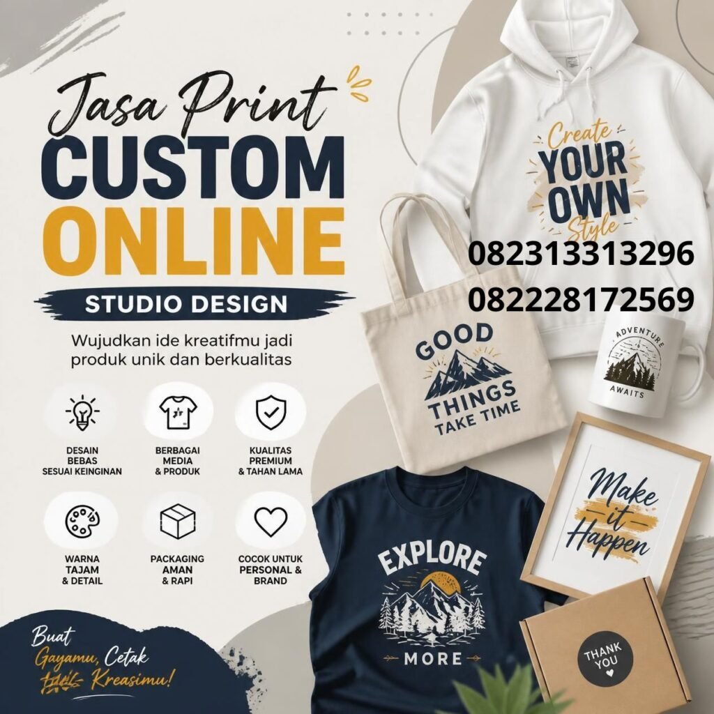 Jasa printing desain custom