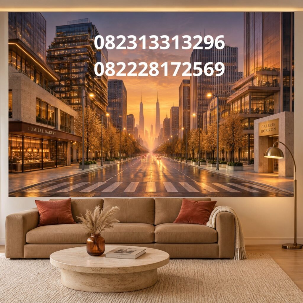 Jual wallpaper ruang tamu elegan