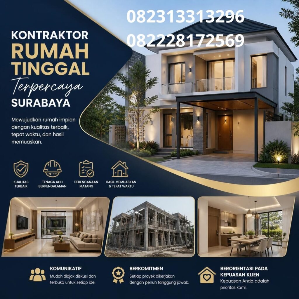Kontraktor rumah Surabaya terpercaya